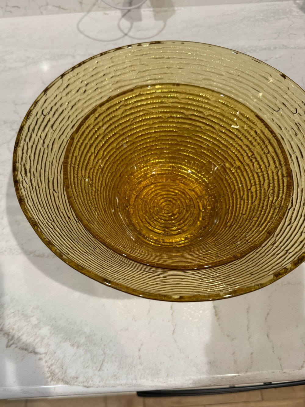 Vintage Anchor Hocking Soreno amber glass bowl.Two bowls